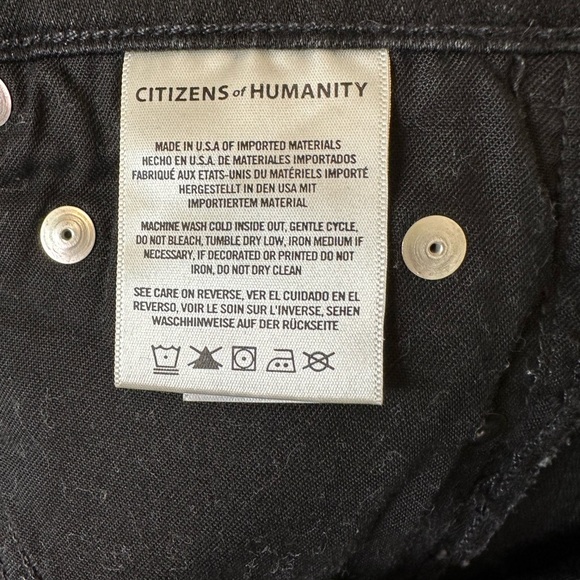 Citizens of Humanity Rocket Ankle High Rise Skinny Jeans w/ Stud Detail 26 Black - Picture 13 of 13
